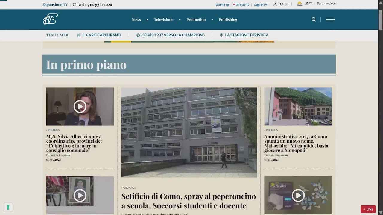 Etv lancia il nuovo sito