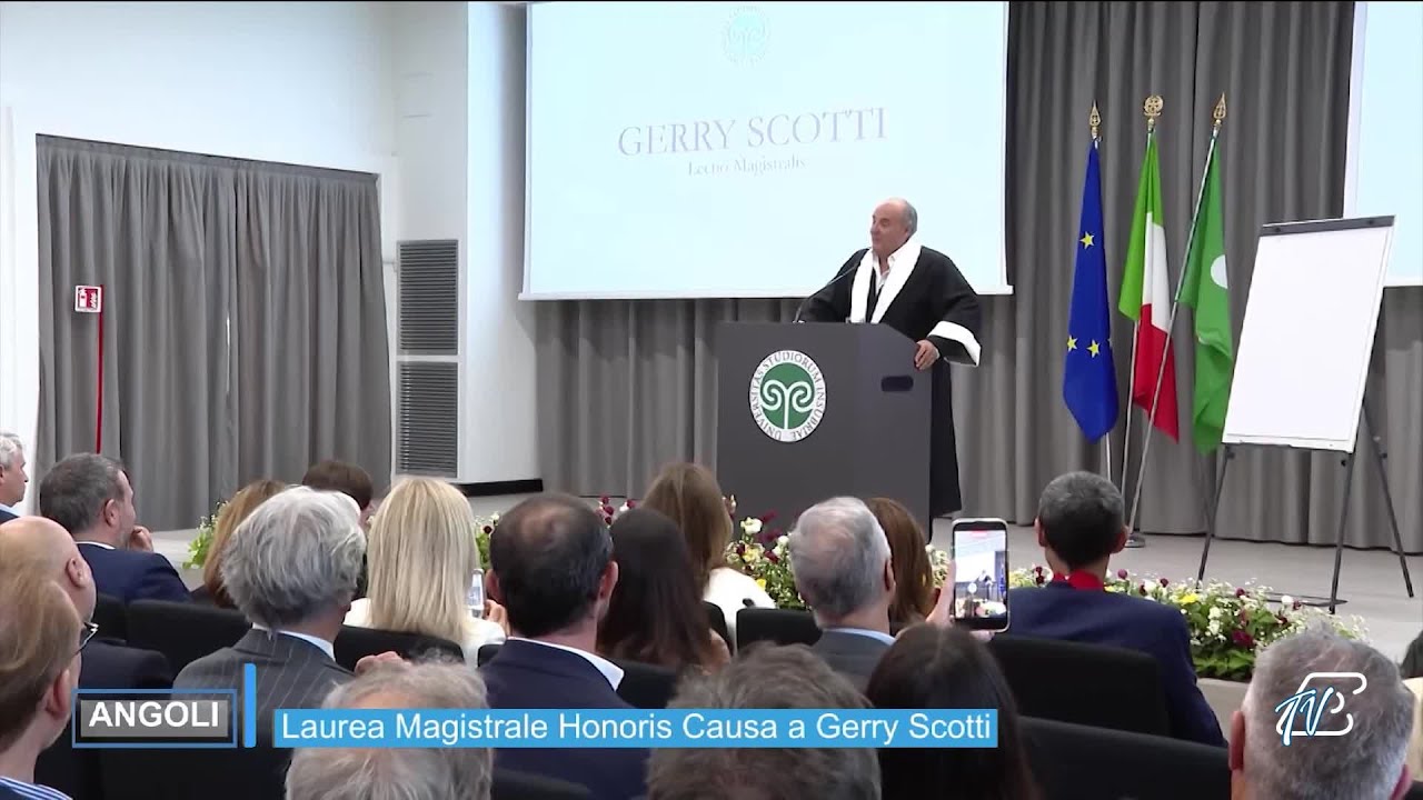 ANGOLI 16/6/2026: LAUREA MAGISTRALE HONORIS CAUSA A GERRY SCOTTI - AL VIA LA MATURITA'