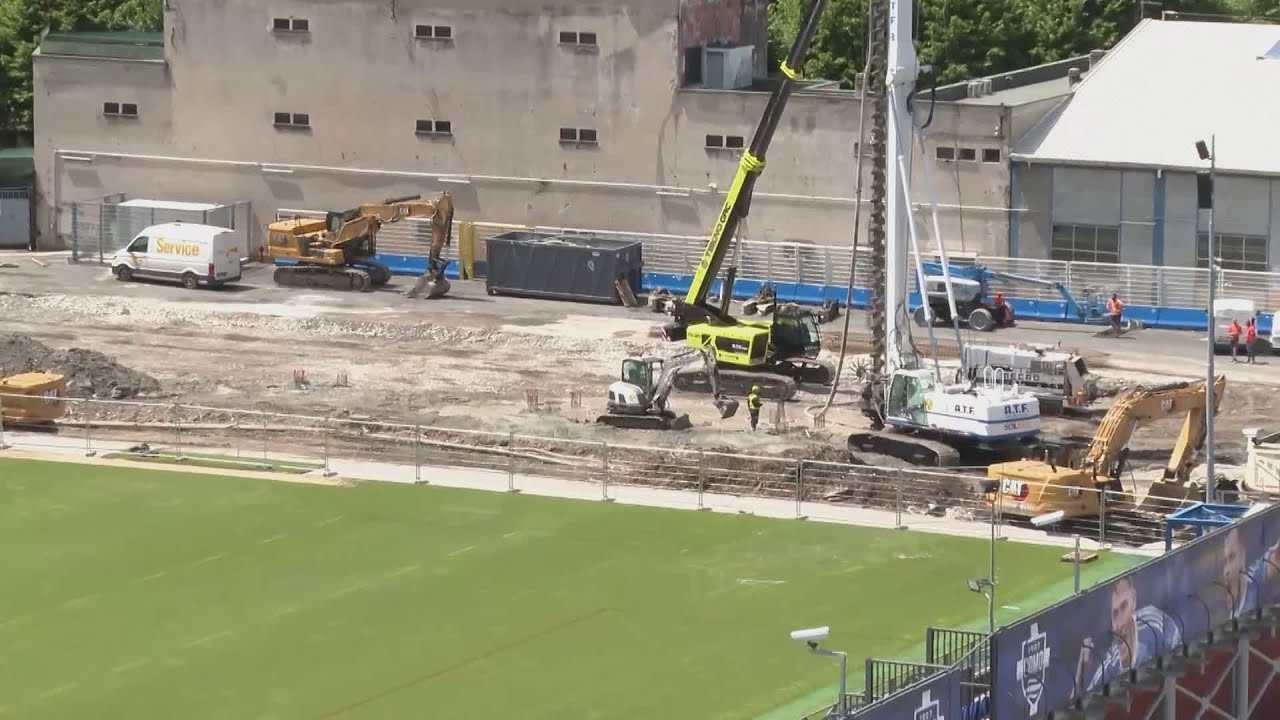 Opere allo stadio, curva Ovest simile a quella di Bergamo